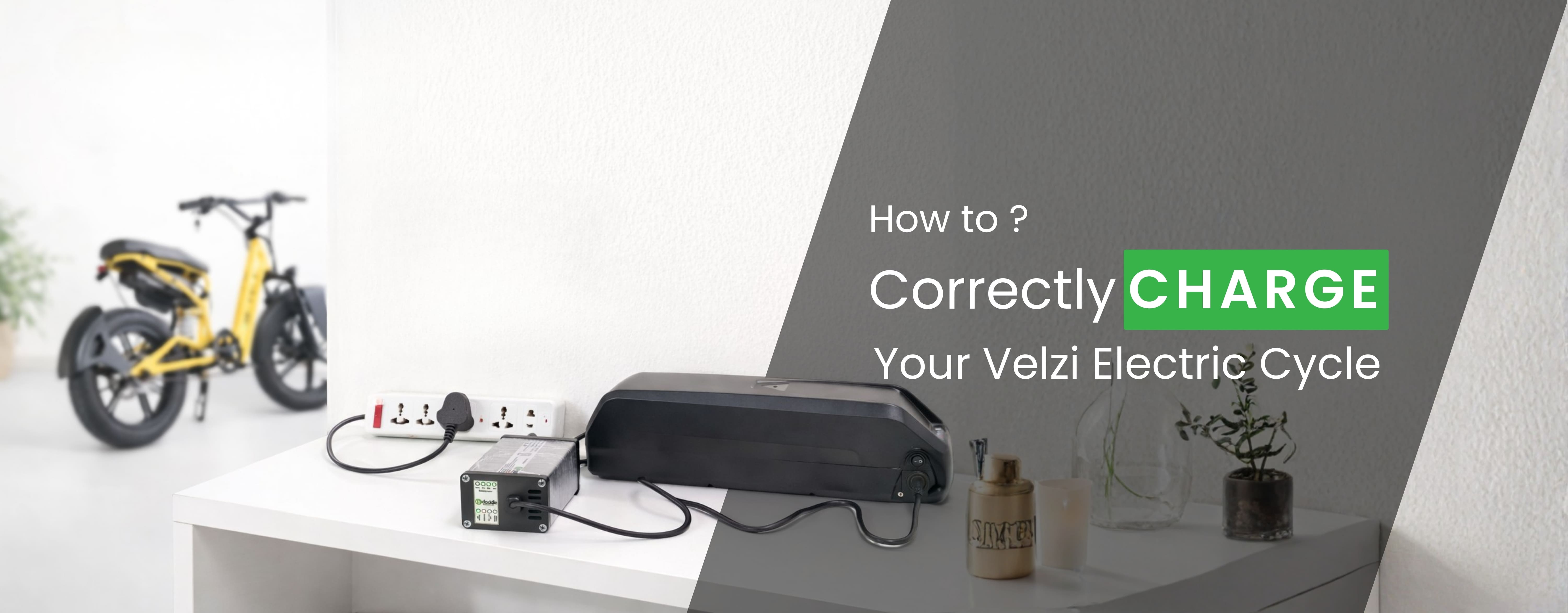 How to correctly charge your velzi electric cycle