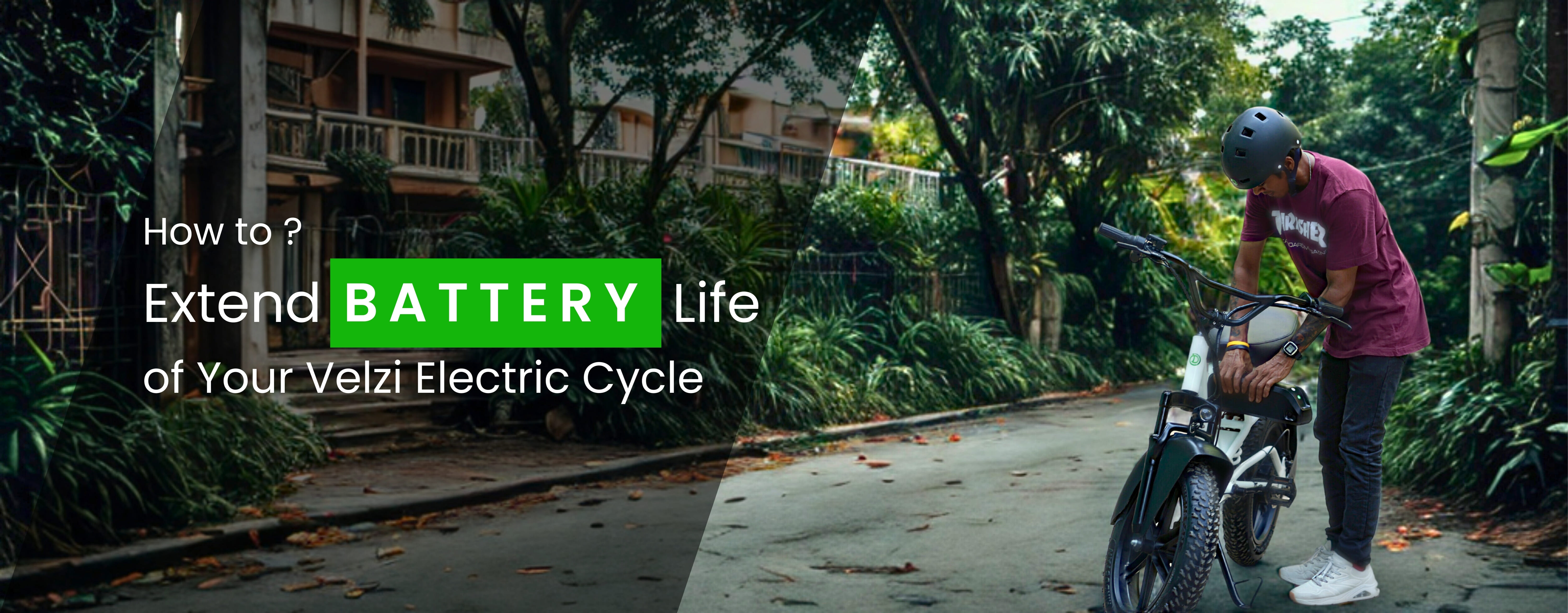 How to extend battery life of your velzi electric cycle
