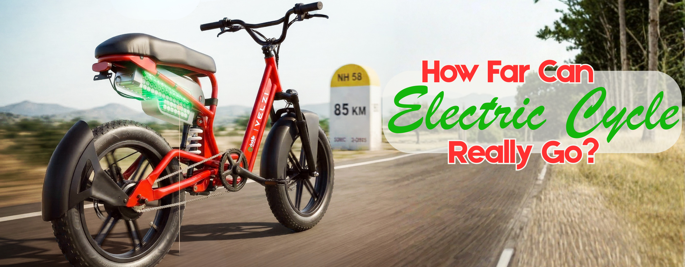 Electric cycle range explained - what 80km really means
