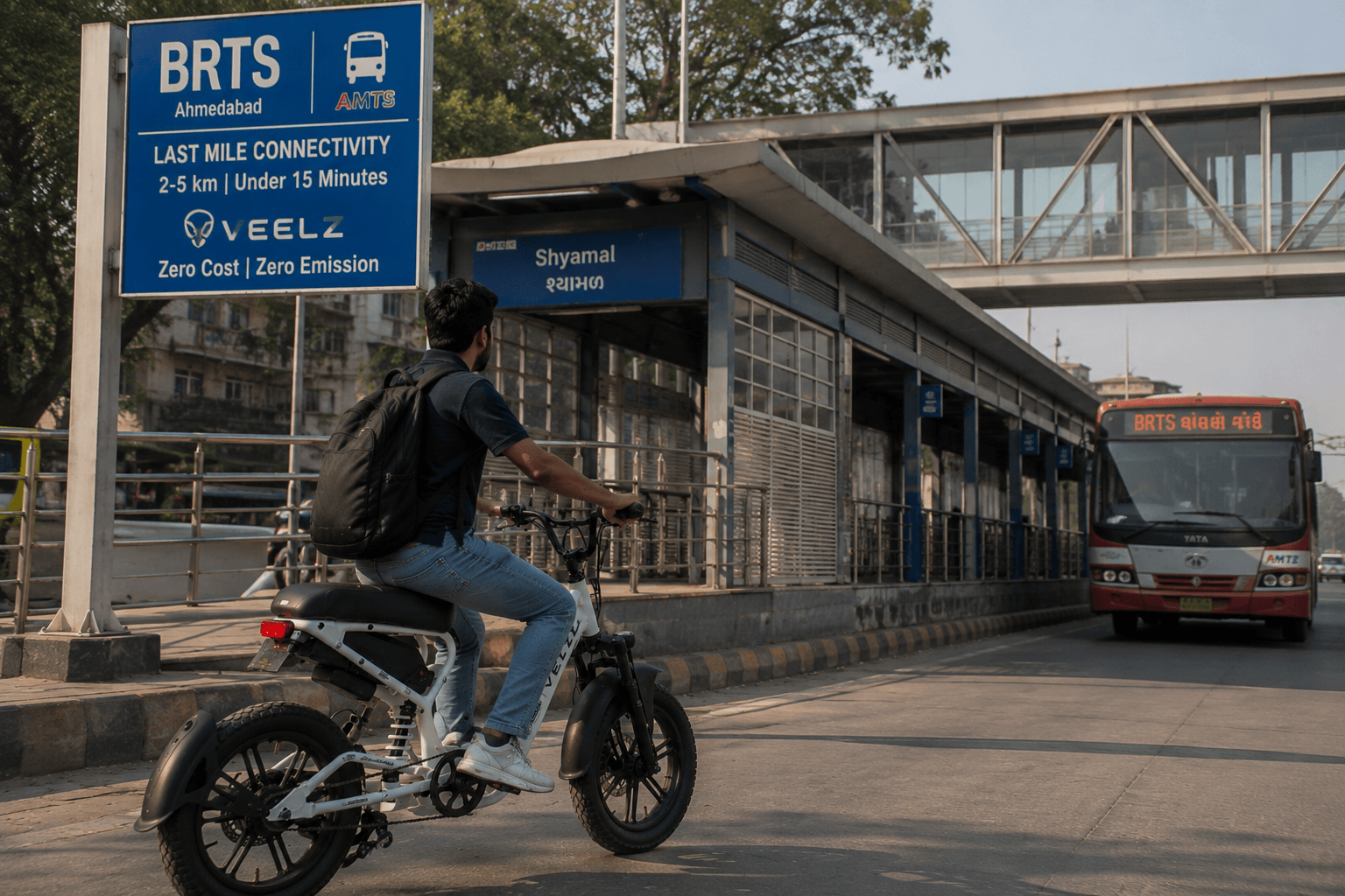 Electric cycle for last-mile connectivity from Ahmedabad Metro
