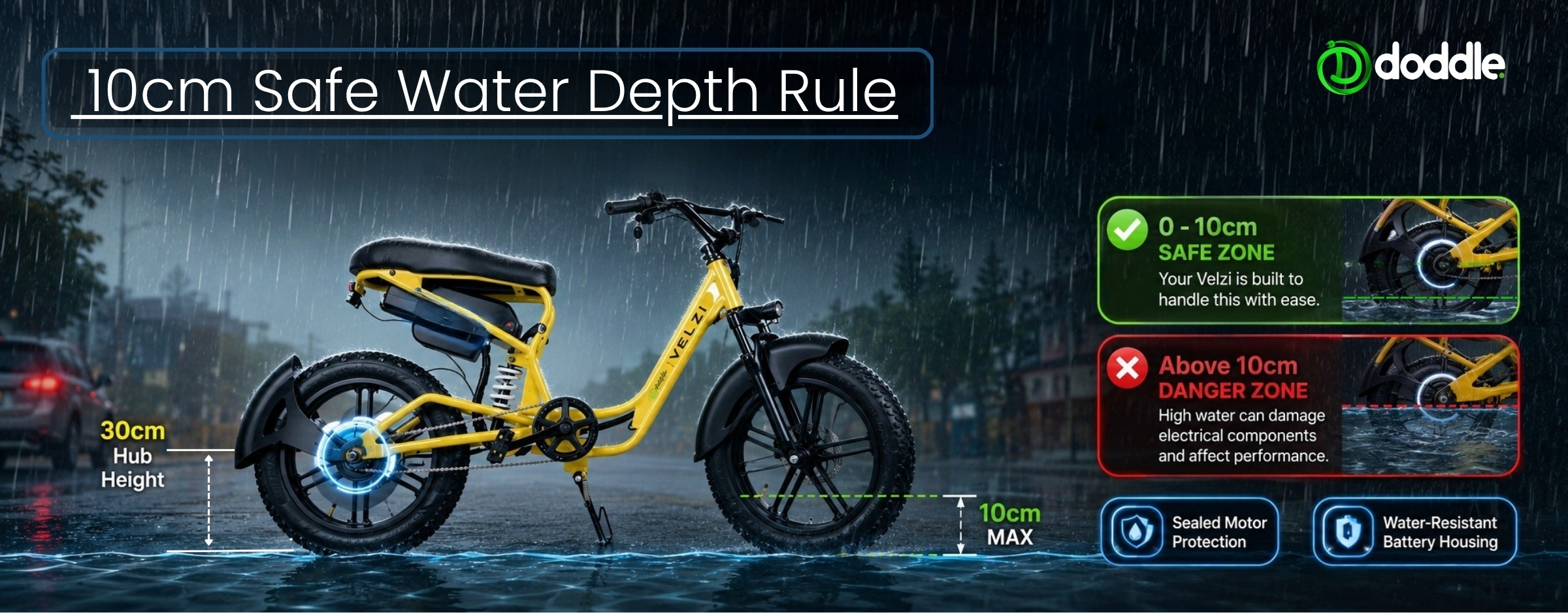 10cm water depth rule